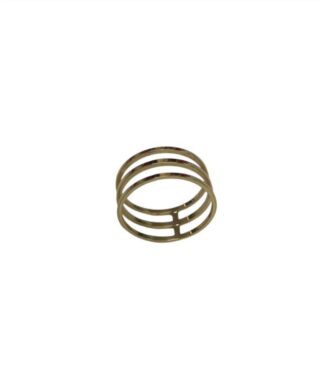 ANILLO ACERO DORADO